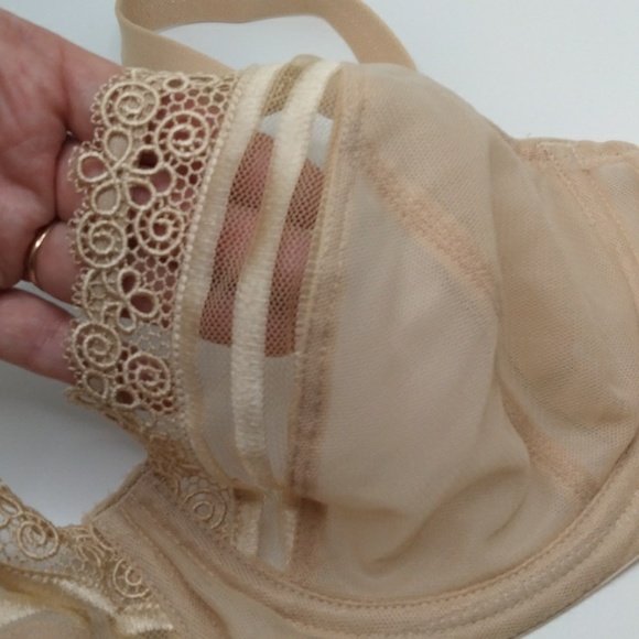 Wacoal 34D Nude Lace Bra PRISTINE - Picture 6 of 8
